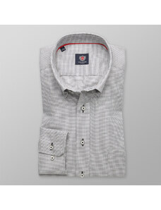 Willsoor Vyrai lieknas tinka marškinėliai Londonas (aukštis 176-182) 8604 į pilka spalva su koregavimas lengva priežiūra