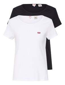 LEVI'S  Marškinėliai '2Pack Crewneck Tee' juoda / balta
