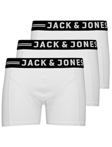 JACK & JONES Boxer trumpikės 'Sense' juoda / balta