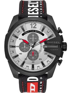 DIESEL Analoginis (įprasto dizaino) laikrodis šviesiai raudona / juoda / balta