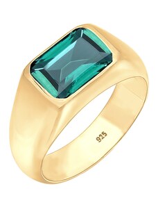 ELLI PREMIUM Žiedas auksas / smaragdinė spalva