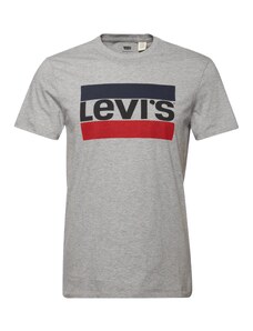 LEVI'S  Marškinėliai 'Sportswear Logo Graphic' mėlyna / margai pilka / raudona