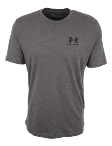 UNDER ARMOUR Sportiniai marškinėliai margai pilka / juoda