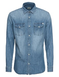 JACK & JONES Marškiniai 'Sheridan' tamsiai (džinso) mėlyna