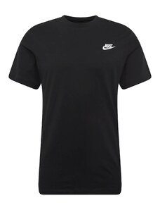 Nike Sportswear Marškinėliai 'Club' juoda / balta