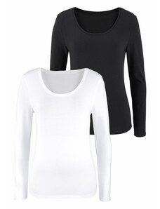 VIVANCE Marškinėliai juoda / balta