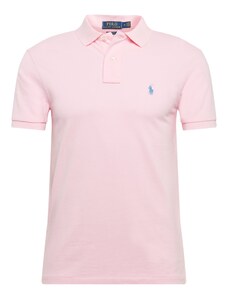 Polo Ralph Lauren Marškinėliai šviesiai mėlyna / ryškiai rožinė spalva