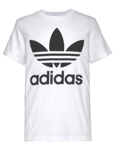 ADIDAS ORIGINALS Marškinėliai 'Trefoil' juoda / balta