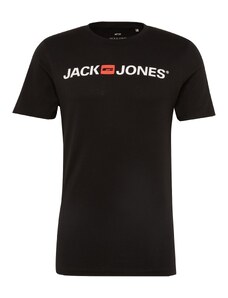 JACK & JONES Marškinėliai 'Essentials' ryškiai raudona / juoda / balta