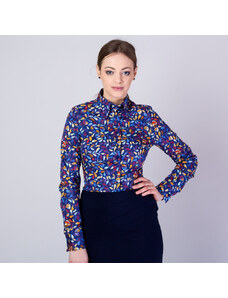 Willsoor Modernus moterų marškinėliai su spalvinga lapai modelį 9575
