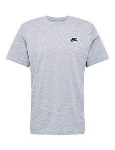 Nike Sportswear Marškinėliai 'Club' tamsiai mėlyna / margai pilka