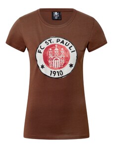 FC St. Pauli Marškinėliai ruda / raudona / balta