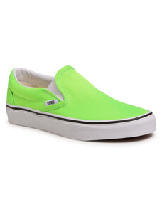 slip on vans green