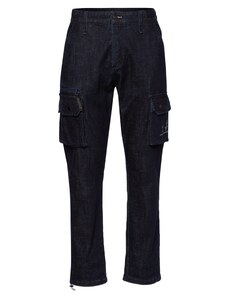 DENHAM Darbinio stiliaus džinsai tamsiai mėlyna / balta