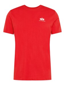 ALPHA INDUSTRIES Marškinėliai raudona / balta