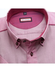 Willsoor Vyrai lieknas tinka marškinėliai (aukštis 176-182) 6629 į violetinė spalva su trumpas rankovė