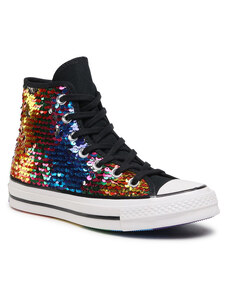 multi colored converse high tops