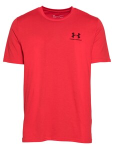 UNDER ARMOUR Sportiniai marškinėliai 'Sportstyle' raudona / juoda