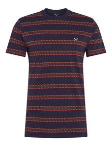 Iriedaily Marškinėliai 'Monte Noe' tamsiai mėlyna / rusvai oranžinė / oranžinė