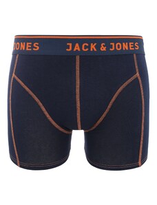 JACK & JONES Boxer trumpikės 'JACSIMPLE' nakties mėlyna / oranžinė