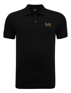 EA7 Emporio Armani Marškinėliai aukso geltonumo spalva / juoda