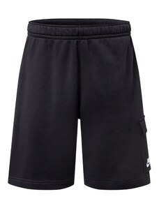 Nike Sportswear Laisvo stiliaus kelnės juoda / balta