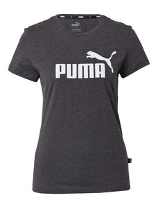 PUMA Sportiniai marškinėliai 'Essential' tamsiai pilka / balta