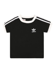 ADIDAS ORIGINALS Marškinėliai '3-Stripes' juoda / balta