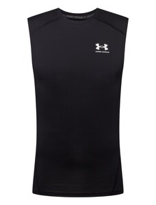 UNDER ARMOUR Sportiniai marškinėliai juoda / balta