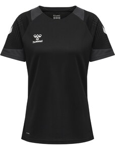 Hummel Sportiniai marškinėliai pilka / juoda / balta