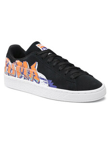 puma suede black floral