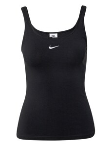 Nike Sportswear Palaidinė be rankovių 'Essential' juoda / balta