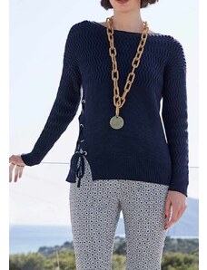 HEINE Mėlynas suvarstomas megztinis : Dydis - 40/42