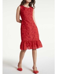 HEINE Raudona nėriniuota suknelė : Dydis - 36