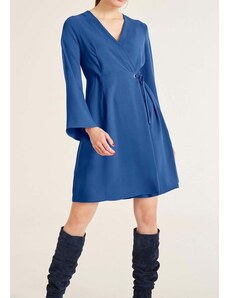 RICK CARDONA Mėlyna susiaučiama suknelė "Wrap" : Dydis - 34