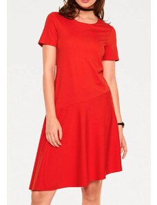 RICK CARDONA Koralo spalvos asimetrinė suknelė : Dydis - 38