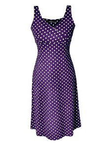VIVANCE COLLECTION Violetinė suknelė su taškeliais : Dydis - 32