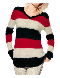 MANDARIN Minkštas dryžuotas megztinis : Dydis - 38
