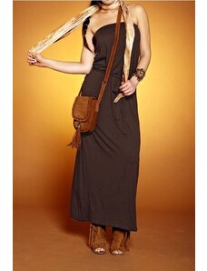 APART Tamsiai ruda maxi suknelė : Dydis - 34