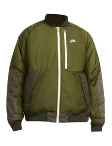 Solo Swoosh Satin Bomber Jacket Green 