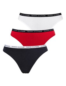 Tommy Hilfiger Underwear Siaurikės tamsiai mėlyna jūros spalva / rubinų raudona / juoda / balta
