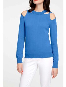 HEINE Ryškiai mėlynas megztinis "Cut" : Dydis - 42
