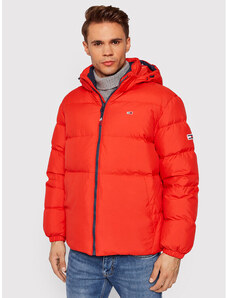 tommy jeans essential down jacket red