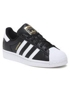 adidas superstar womens black with white stripes