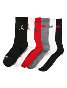 Jordan Kojinės margai pilka / raudona / juoda / balta
