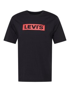 LEVI'S  Marškinėliai 'SS Relaxed Fit Tee' šviesiai raudona / juoda