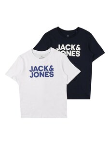 Jack & Jones Junior Marškinėliai mėlyna / nakties mėlyna / balta