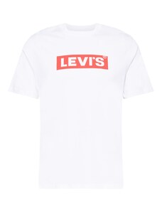 LEVI'S  Marškinėliai 'SS Relaxed Fit Tee' raudona / balta