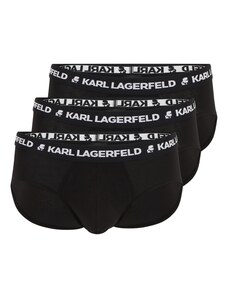 Karl Lagerfeld Vyriškos kelnaitės juoda / balta