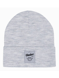 Ombre Clothing Vyriška kepurė - pilkas melanžas H103